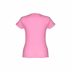 TH Clothes 30106 - T-shirt ceinturé en coton pour femme