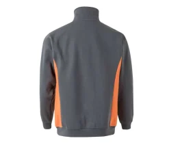 VELILLA V5704 - Sweat bicolore col zippé