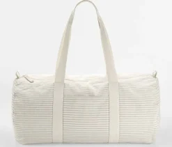 WESTFORD MILL WM258 - Sac Cylindrique en Coton Bio Rayé Élégant